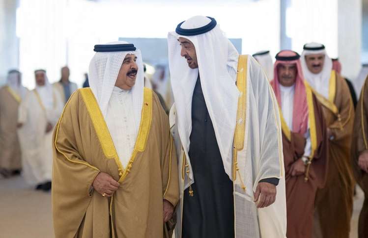 The King of Bahrain arrived in Abu Dhabi today on a personal visit